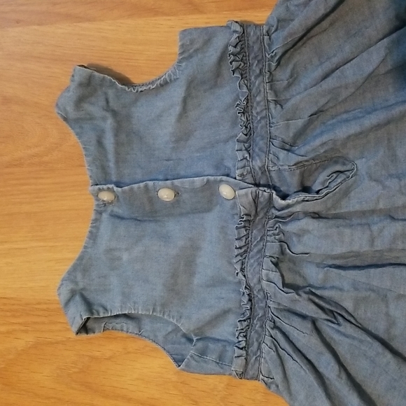 Children's Place blue denim dress and bloomers size 12-18M EUC - Picture 7 of 8